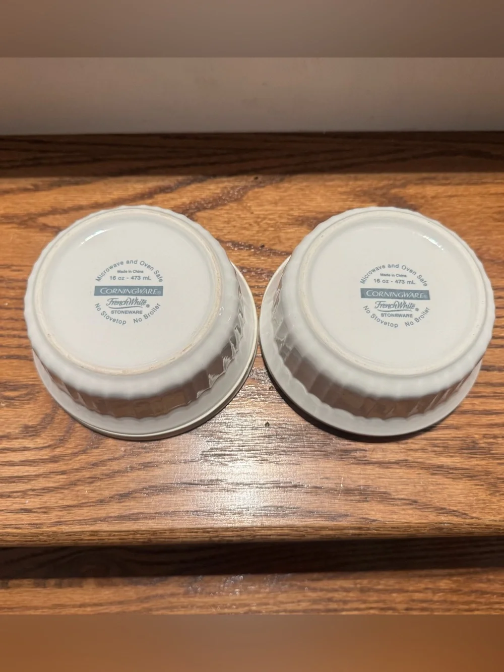 Corningware two ramekins